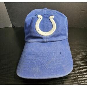 Indianapolis Colts 47 Brand strapback Dad Hat Cap Blue NFL football Team Apparel
